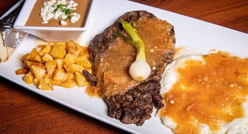 El Ranchero (Ribeye, Eggs, & Potatoes).